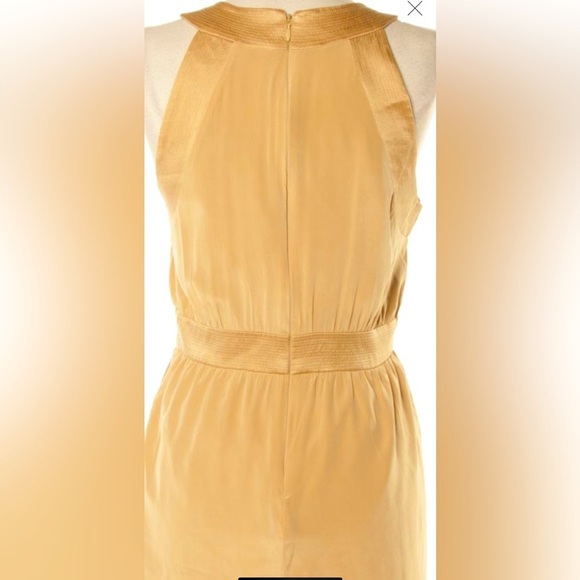 Bebe Gold Halter Neck Wrap Sheath Mini Dress with gorgeous details - Picture 15 of 16